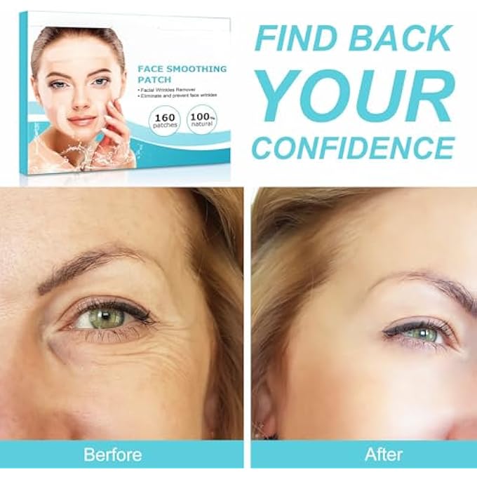 STRBOXONG FACE SMOOTHING PATCH - WRINKLE PATCHES - SILICONE TAPE ANTI-WRINKLE PATCH FOR REDUCE WRINKLES, FROWN, FOREHEAD, CROW, EYE SMILE LINE FACE MOUTH CORNER, OVERNIGHT - Image 3